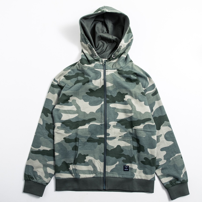 Zip sweater "Archer Camo"
